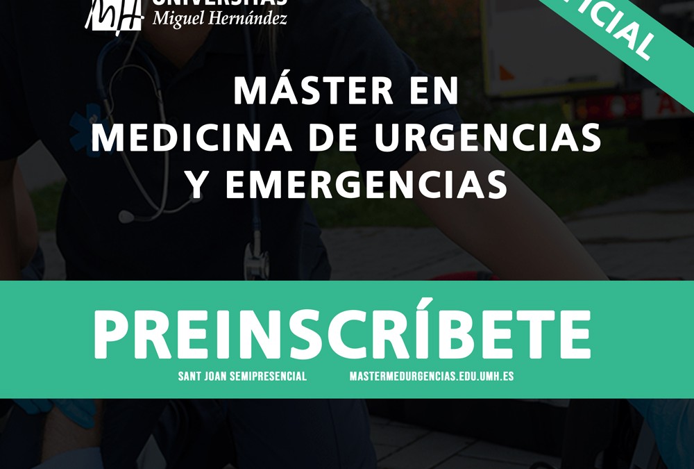 (Español) Abierto el plazo de preinscripción al Máster Universitario en Medicina de Urgencias y Emergencias